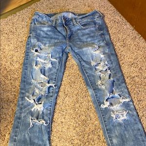 2 PAIR OF AE JEANS